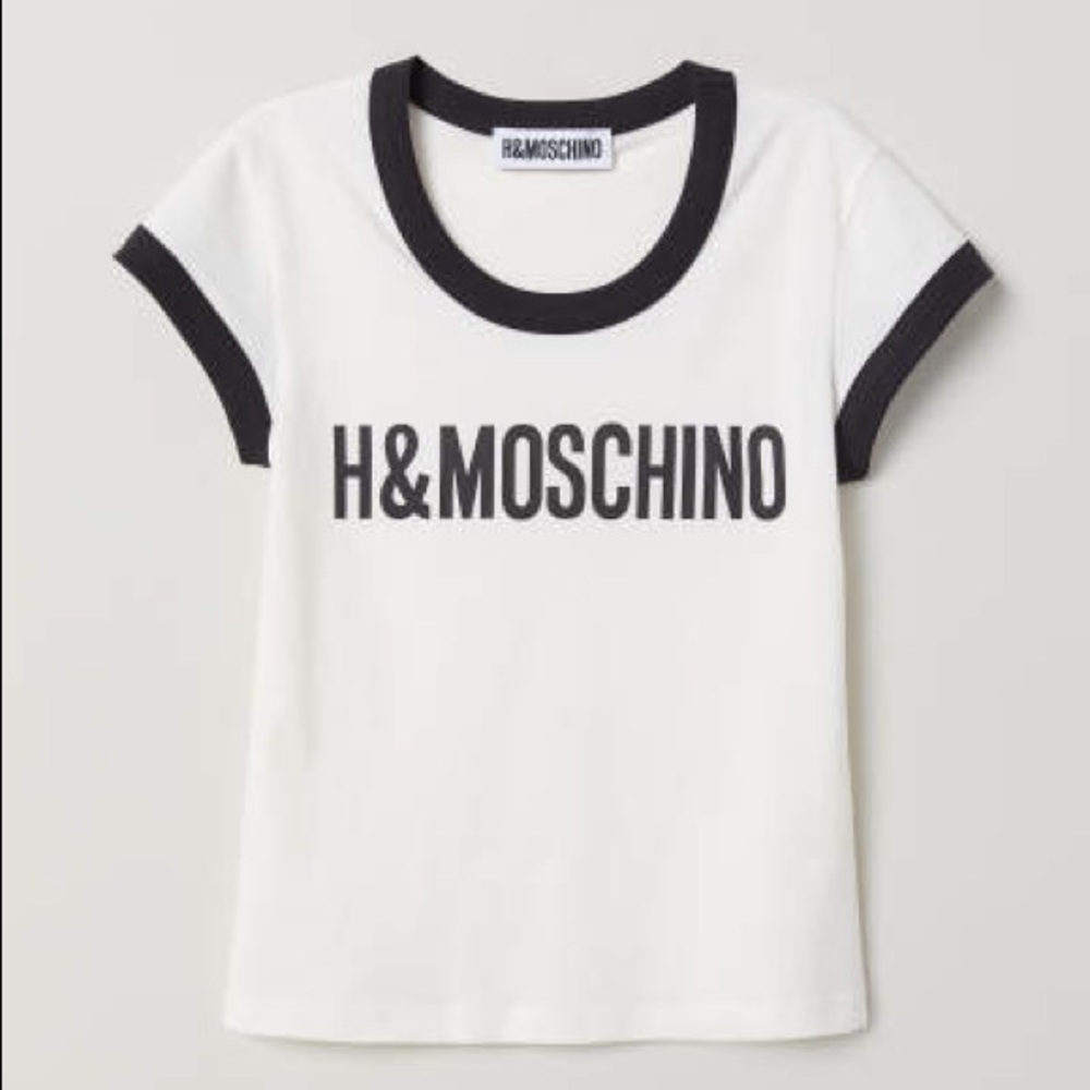 MOSCHINO [TV] H&M. Fitted Tee with Logo